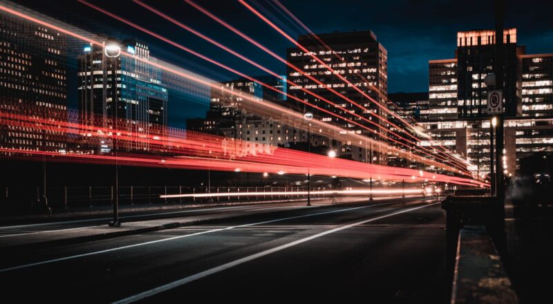 long exposure photography of road and cars